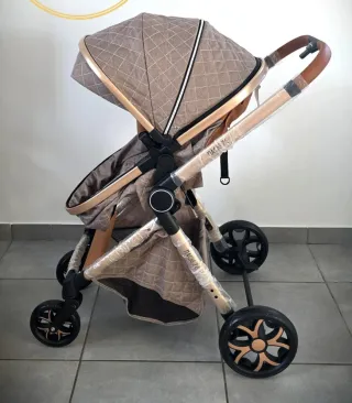 Passeggino 3 in 1 per neonati + Seggiolino auto