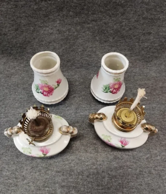 Pareja de quinqués miniatura