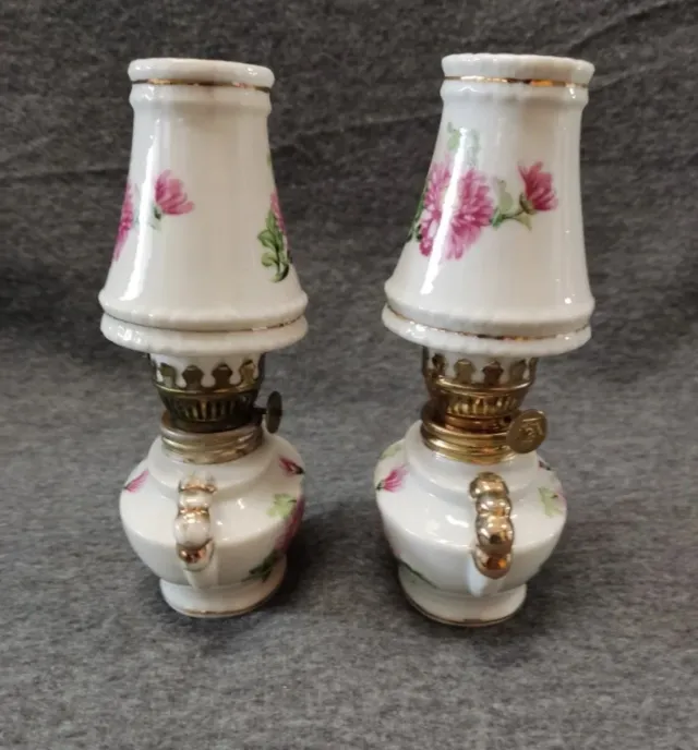 Pareja de quinqués miniatura