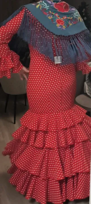 Traje de Flamenca Rojo Lunares Traje de gitana