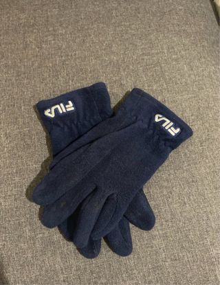 Guanti Fila Pile Blu Navy Taglia S/M