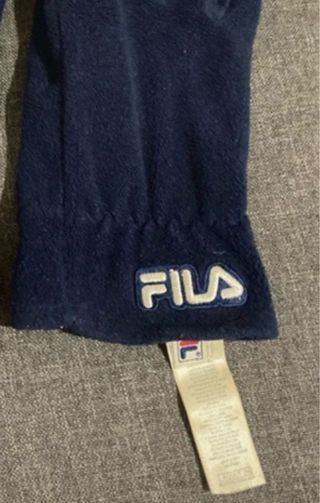 Guanti Fila Pile Blu Navy Taglia S/M