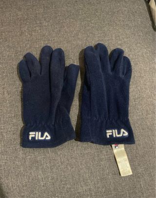 Guanti Fila Pile Blu Navy Taglia S/M
