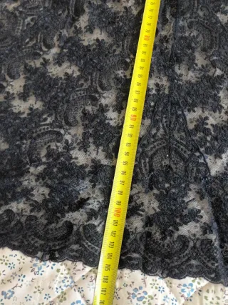 Delantal de fallera negro