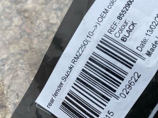 Guardabarros Suzuki RMZ 250 (2010-2018)