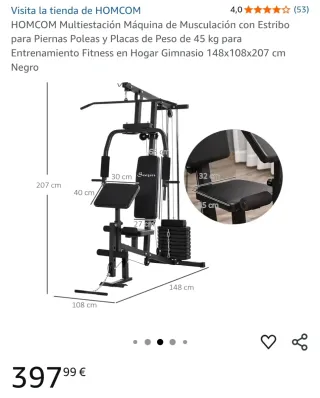 Multiestación HOMCOM 45kg
