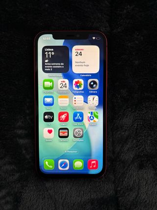 iPhone 12 128GB Vermelho Bateria 100%