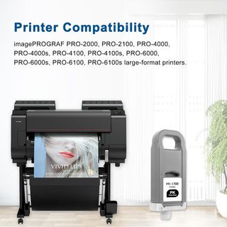 Oritdge PFI‑1700 Cartucho PBK 700ml foto negro