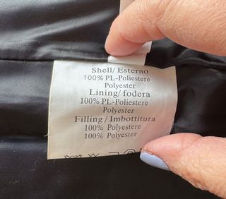 Piumino nero Edas con pelliccia