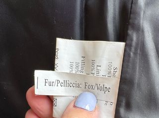 Piumino nero Edas con pelliccia