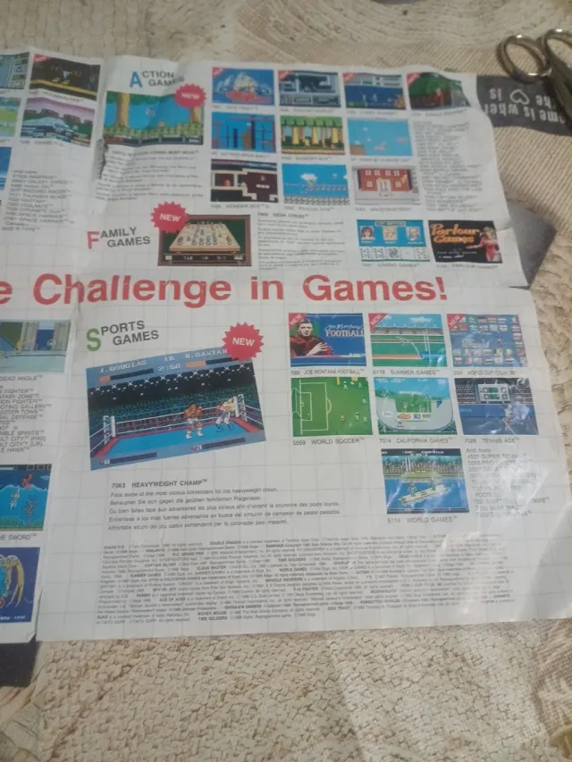 Catálogo Juegos Sega Master System