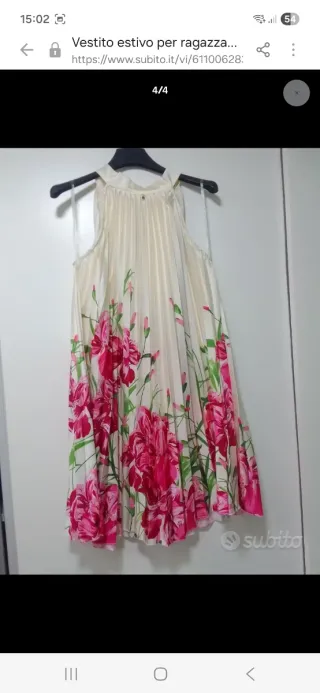 Vestito estivo ragazza fiori