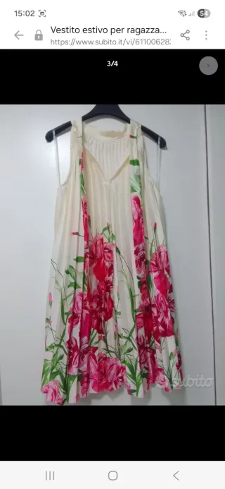 Vestito estivo ragazza fiori