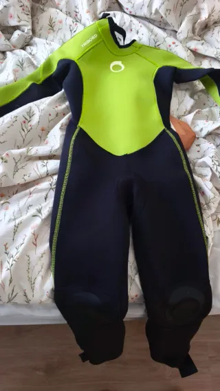 Neopreno niño Tribord verde y negro