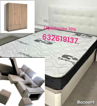 Liquidación canapés y colchones armarios y sofas