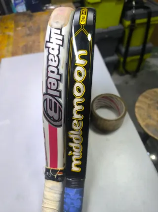 2 Raquetas de Pádel Middlemoon y Bullpadel