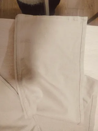 Pantalones campana beige