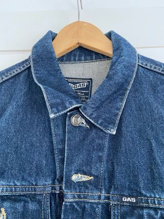 Cazadora Vaquera Gas Hombre Talla S Entallada