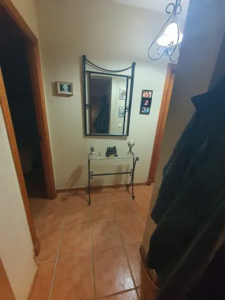 Mueble recibidor forja y espejo