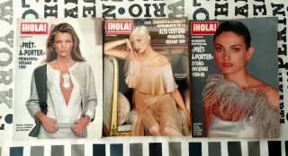 Lote 3 revistas Hola moda alta costura.