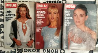 Lote 3 revistas Hola moda alta costura.