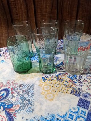 Set 6 Bicchieri Coca-Cola Vetro da Collezione