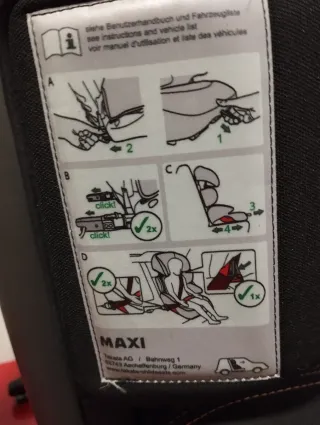 Silla de coche negra