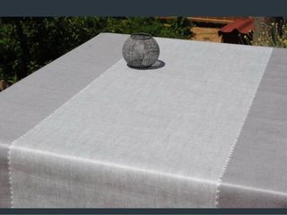 Mantel hule ECRU GRIS