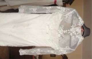 Abito da sposa/cerimonia beige con perline