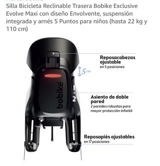 Silla de bici trasera para niños Evolve Maxi