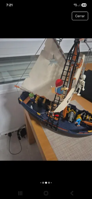 Barco corsario Playmobil completo con extras