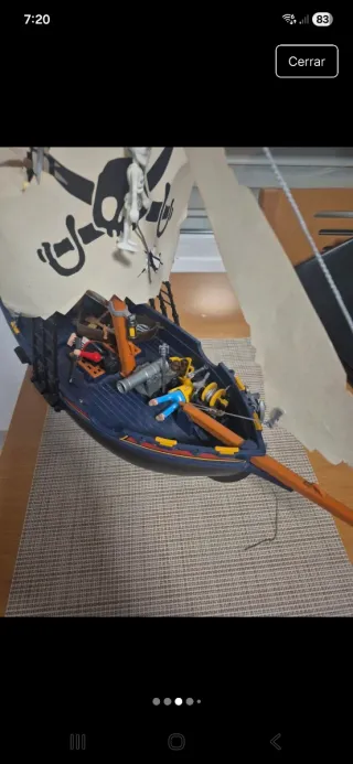 Barco corsario Playmobil completo con extras