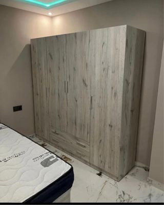 Armario modular madera beige/marrón