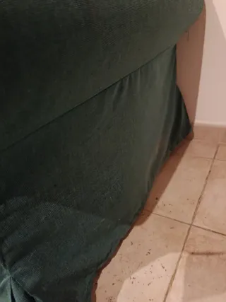 Sofá de 3 plazas verde