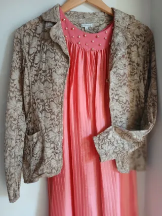 Vestito bambina raso impreziosito da perline