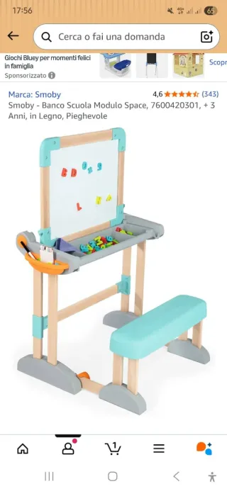 Lavagna Smoby con lettere magnetiche