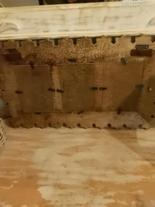 Marco de fotos de madera con flores