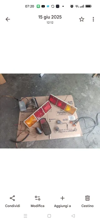 Fanali posteriori Fiat 132