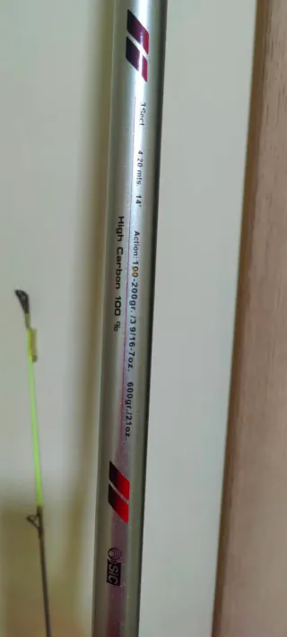 Caña de pescar Surf gx 420 de carbono