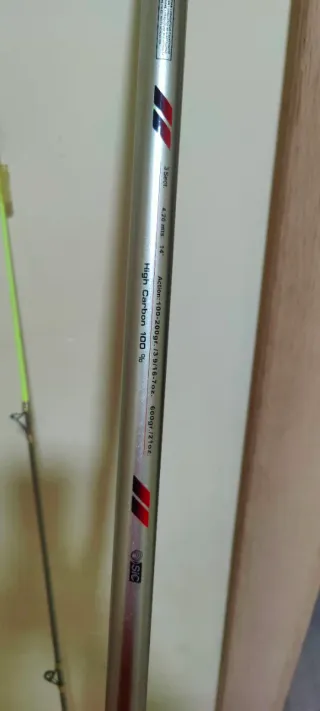 Caña de pescar Surf gx 420 de carbono