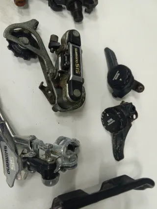 Lote repuestos bicicleta: pedales, frenos, cambios