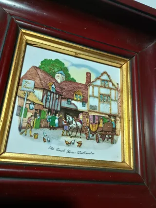 Cuadro Cerámica Old Coach House, vintage