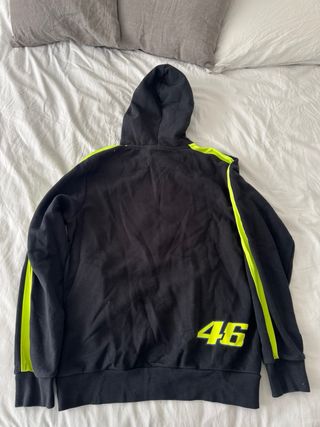 Sudadera Valentino Rossi 46 Negra y Amarilla
