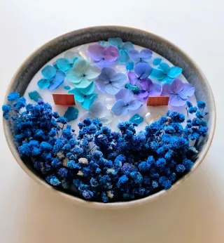 Candela artigianale Velo d'Acqua al gelsomino