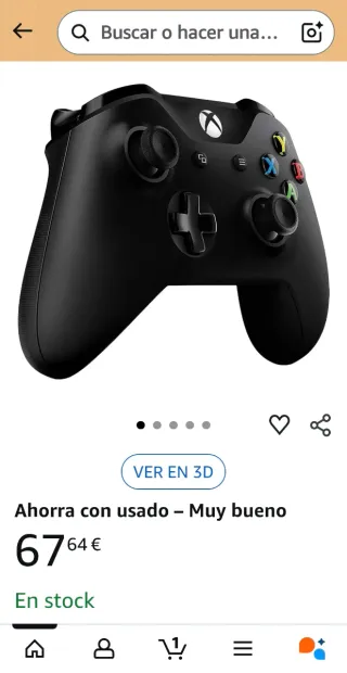 Mando Xbox One Negro