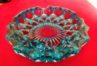 Cenicero Vintage Azul Años 80