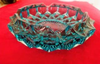 Cenicero Vintage Azul Años 80