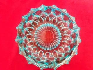 Cenicero Vintage Azul Años 80