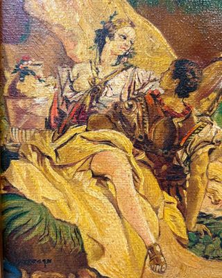 Cuadro con Escena Romántica