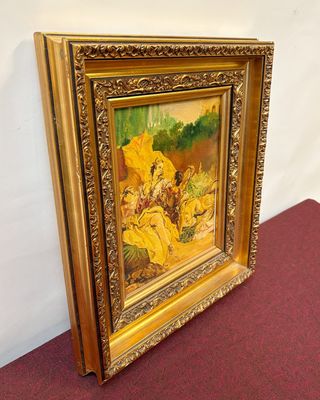 Cuadro con Escena Romántica